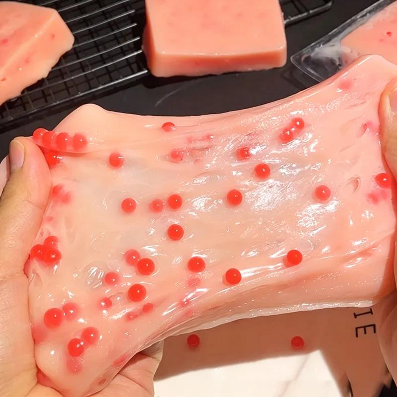 Pickel ausdrücken Squishy Spielzeug Simulation Akne quetschen Fidget Spielzeug Weiches Gel Entspannung Stressabbau Sensorisches Spielzeug Lustiges Streichgeschenk