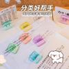 10pcs/package Transparent File Clip, Simple Fixed Long Tail Clip, Color Sealed Bill Clip