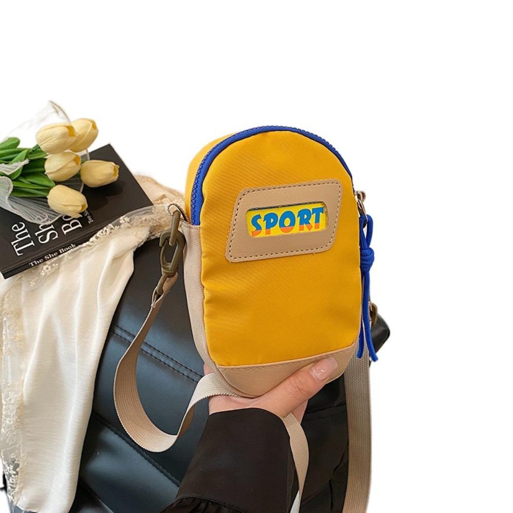 Casual Small Square Bag Large Capacity Mobile Phone Pouch Canvas Crossbody Bag  Travel