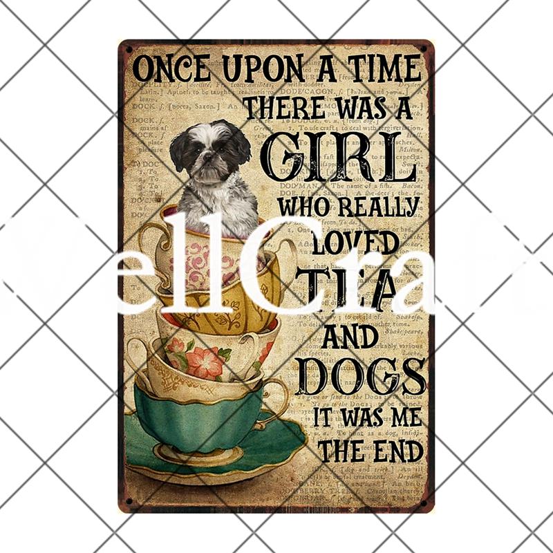 [ Wellcraft ] Pet Shih Tzu Dog You Are My Sunshine Beer Bath Shop Art Metal Tin Sign Wall Poster Iron Painting Pub D-14 20*30 CM