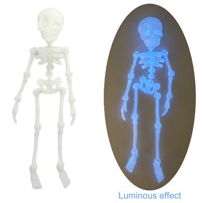 Halloween Funny Versatile Skull Magnet 3D Printed Horror Skull Magnet Fridge Sticker for Halloween Kitchen Office Whiteboards