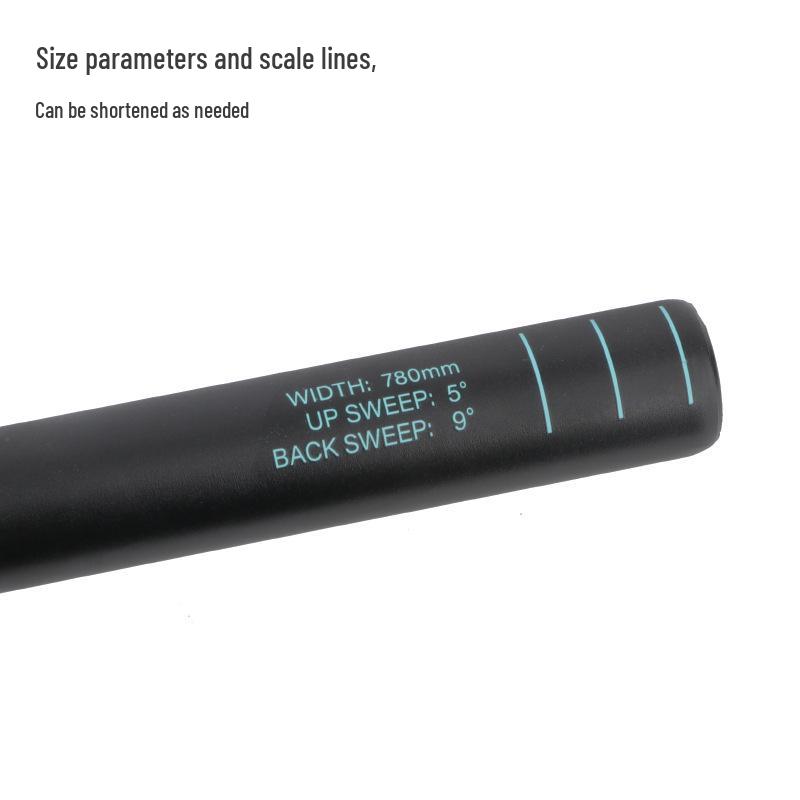 HASSNS Mountain Bike Swallow Handlebar, 31.8/35mm Diameter, AM DH Downhill, 25/35/55mm Rise