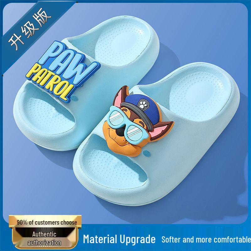Dětské protiskluzové letní koupelnové pantofle Tlapková patrola pro chlapce a dívky