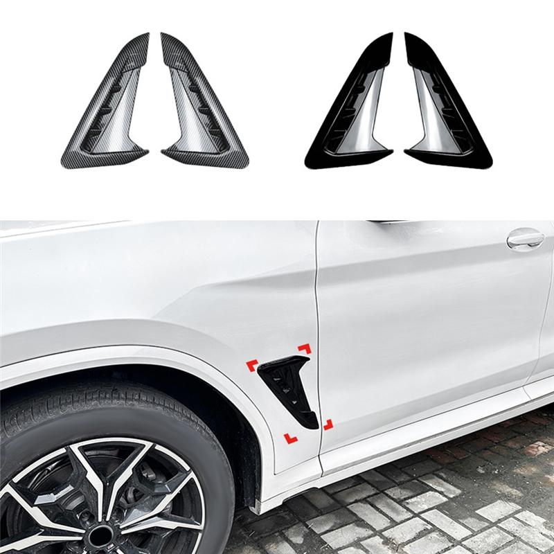 Car Front Side Fender Air Outlet Cover Trim For BMW X3 G01 X4 G02 2018+ Car Styling Vent Fender