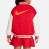 Nike Color Block Pattern Printed Single-Breasted Baseball Collar Jacket Kids Jacket FN6201-657