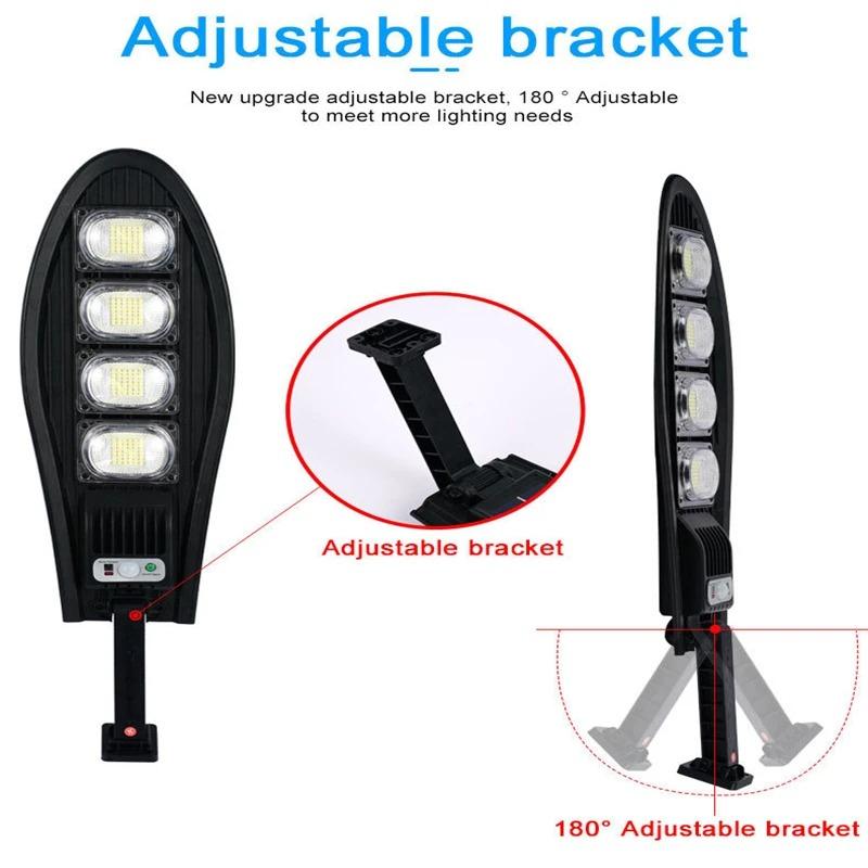 LED Außen Hofleuchte IP65 Wasserdicht Bewegungssensor Solar Straßenleuchte Multifunktionale Gartenleuchte für Flur Platz Hof 168/126/84/42LED