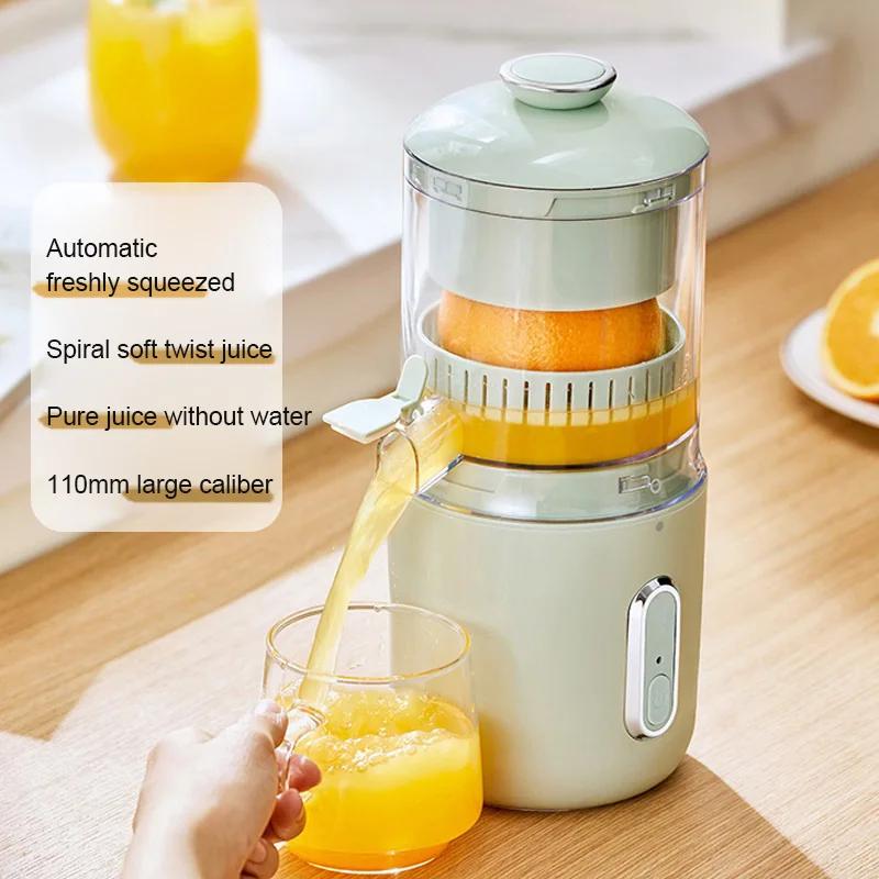 Přenosný odšťavňovač velkého kalibru Odsávačka pomeranče a citronu Oddělování šťávy ze strusky Automatické spirálové hnětení Pomalé výlisky Dobíjecí