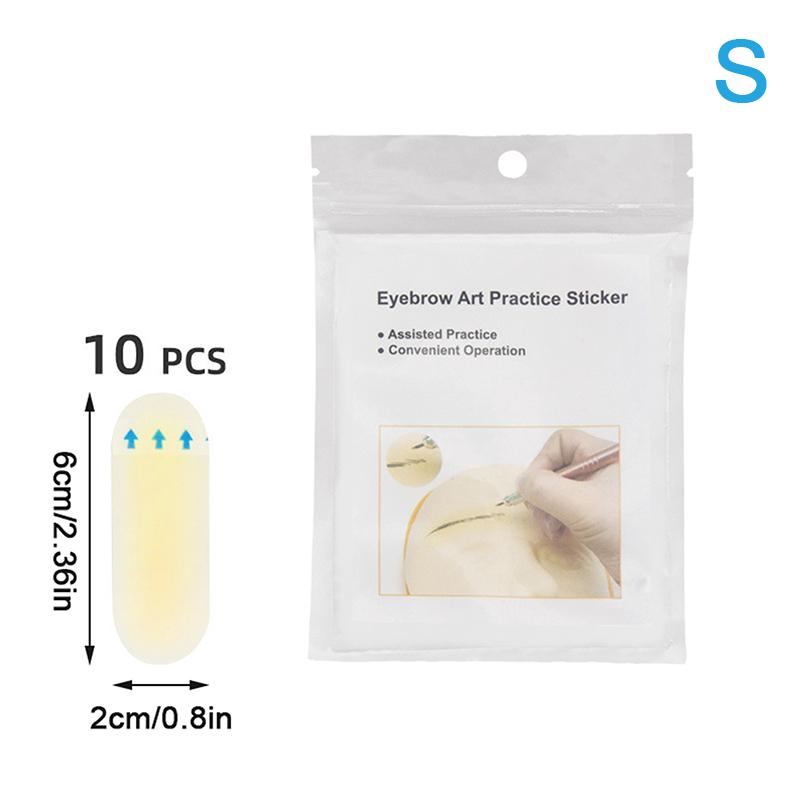 

Permanent Silicone Tattoo Training Supplies with Eyebrow Protection Real Operation Practice Transfer Eyebrow Skin Sticker