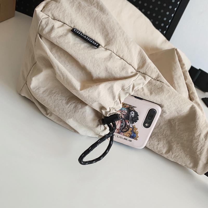 Повседневная нейлоновая сумка через плечо для мужчин и женщин чёрный — фото 17