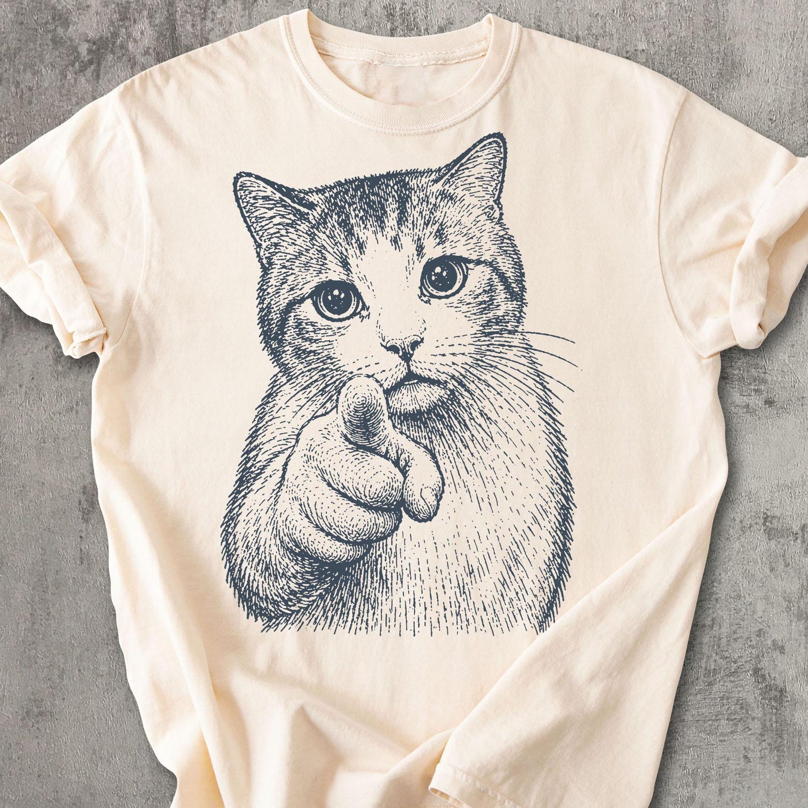 Last Warning CaT shirt, Funny Meme Cat Tee, Pointing Cat T shirt, Viral Cat Meme Shirt, Funny Cat Lover Gift, Comfort Colors Cat Tee L