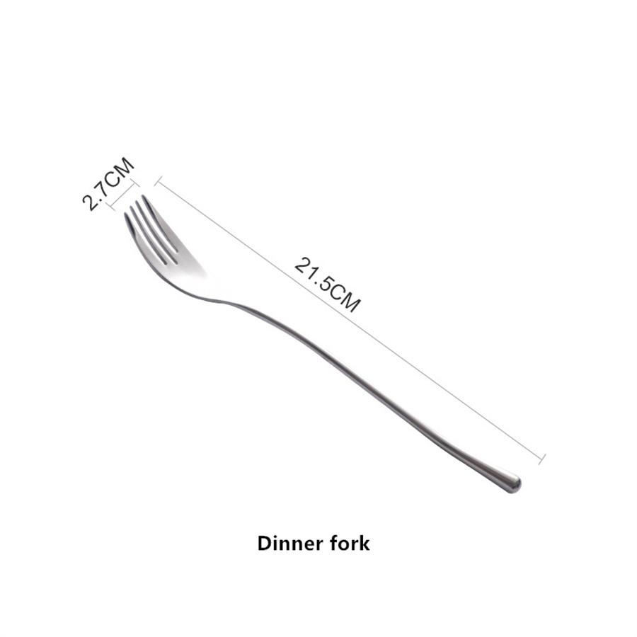 304 Stainless Steel Mirror Tableware, Western-style Knife, Fork and Spoon Set, Inposing Artifacts Household, Simple Design
