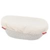 Cotton Linen Bread Bowl Covers Pack of 4 Washable Cotton Fabric Lid for Proofing Dough and Kitchen Organization