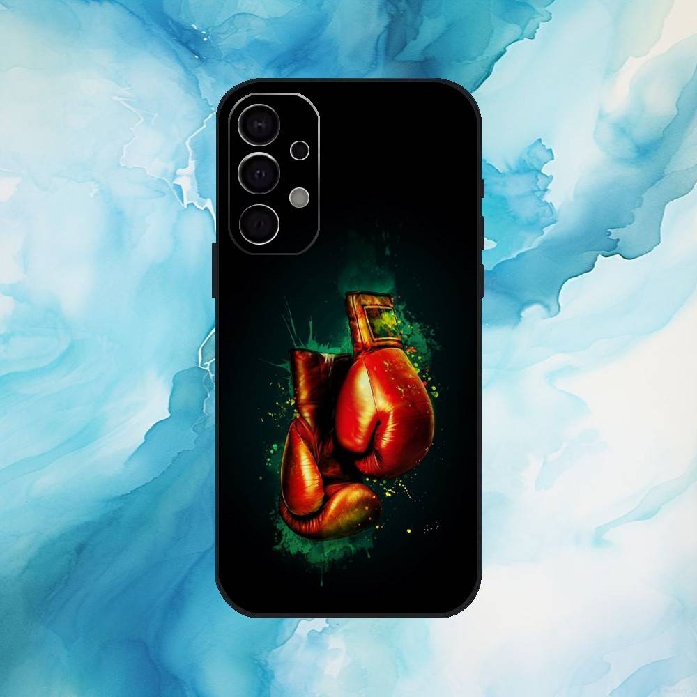 Boxing Gloves Phone Case For Samsung Galaxy A73,A72,A71,A70,A53,A52,A51,Soft Silicone Black Cover