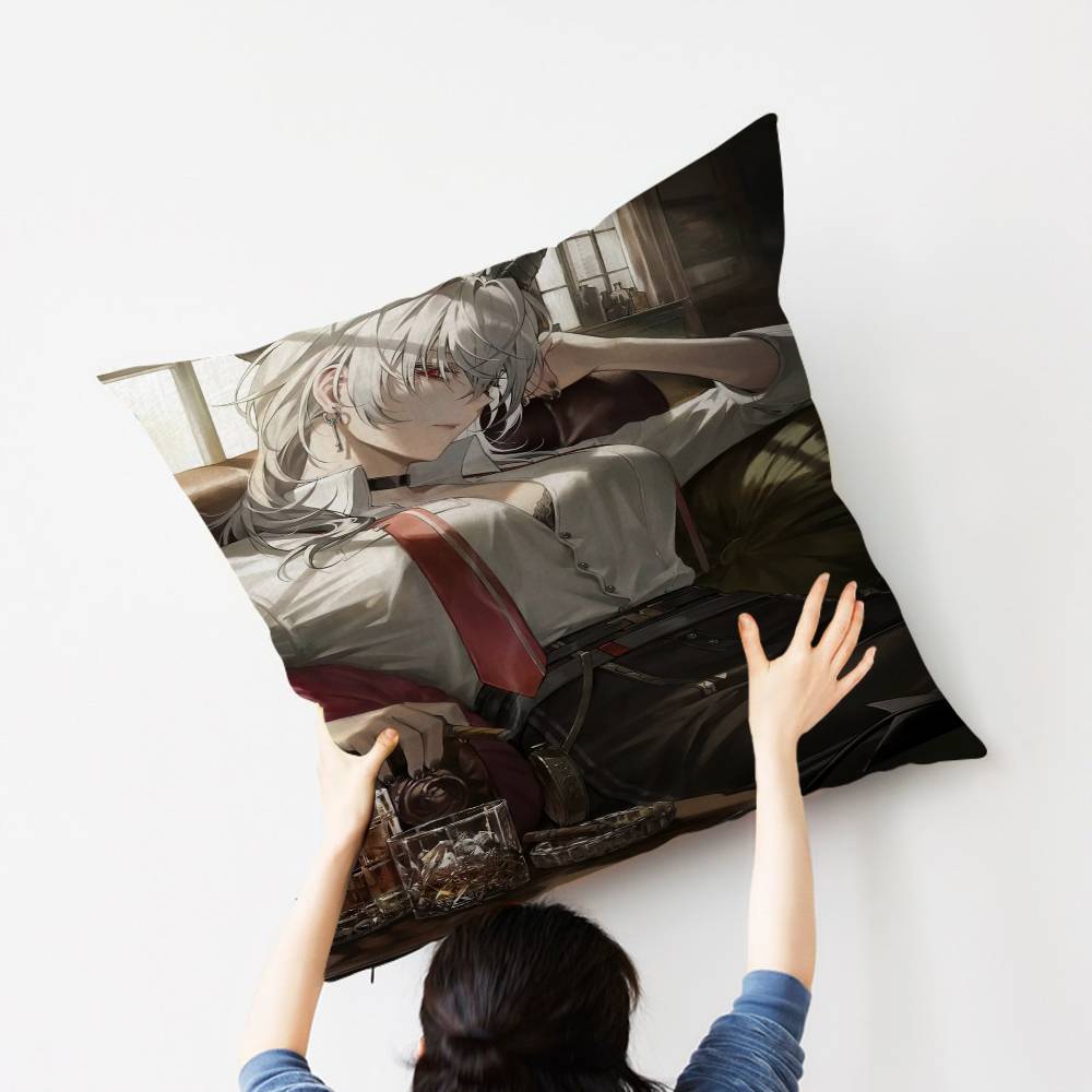 Zani Game W-Wuthering Waves Pillow Cushion Cover Pillowcase Living Room Sofa Home Decor Customized