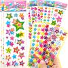 10PCS 3D Star Bubble Stickers - Reward Decals for Scrapbooking, School/Office Sealing Sticker Decor ZSY