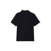 FILA Solid Color Simple Fashion Trendy Breathable Short Sleeve Polo Shirt Men Polo Shirts Black F11M432112F-BK