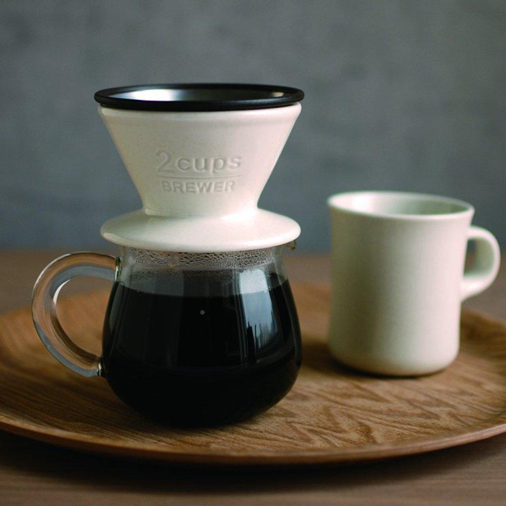 Kinto SCS Brewer 2cups Porcelain White Coffee Dishwasher Safe 27629
