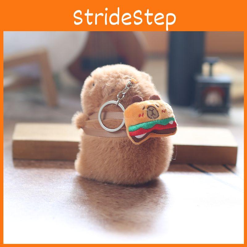 With Afternoon Capybara Tea Bag Plush Keychain Stuffed Gift For Kids Decor Bag