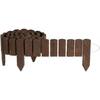 Wooden Garden Edging - CREATIVE HOME - 200 X 10 Cm Brown - Natural Pine - Flexible Roll Border - UV Resistant
