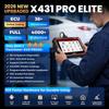 כלי אבחון לרכב LAUNCH X431 PRO Elite CAN FD & DoIP FCA AutoAuth אבחון כל המערכות קידוד ECU אונליין, בדיקה אקטיבית דו-כיוונית