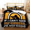 Vintage Camera Duvet Cover Fashion Comforter Bedding set Soft Quilt Cover and Pillowcases for Teens Boy SingleDoubleQueenKing
