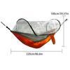 Camping Hammock With Mosquito Gnats Net Breathable Lightweight Portable Single Hammock With Tree Straps Indoor Outdoor Hammock