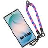 Coque pour Samsung Galaxy S26 Ultra, Antichoc Silicone Transparent avec Bracelet Tricolore Amovible