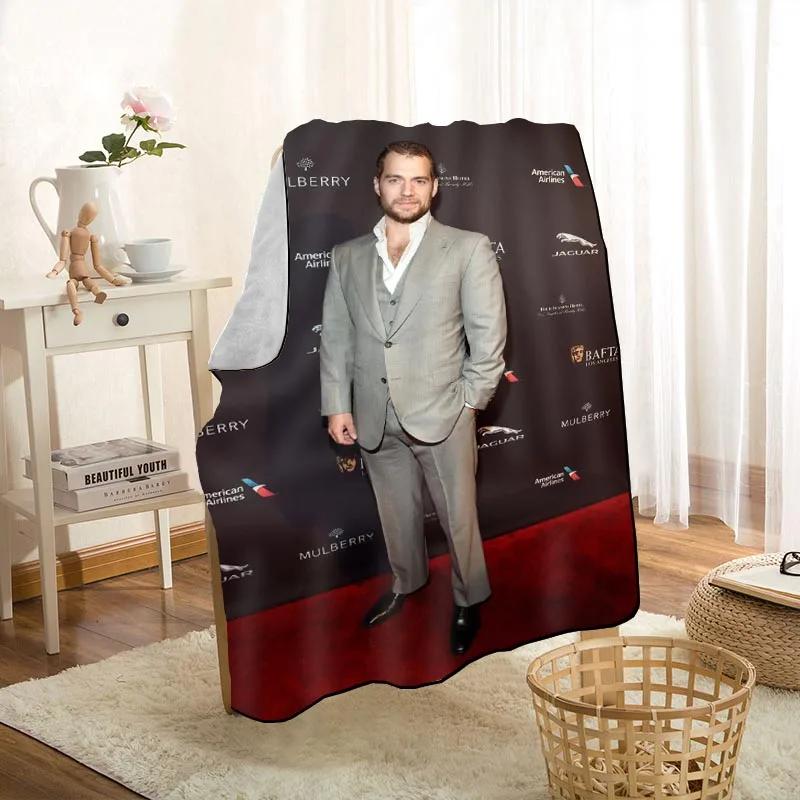HEARMNY Henry Cavill Blanket Super Soft Warm Microfiber Fabric Blanket For Couch Throw Travel Adult Blanket 1009
