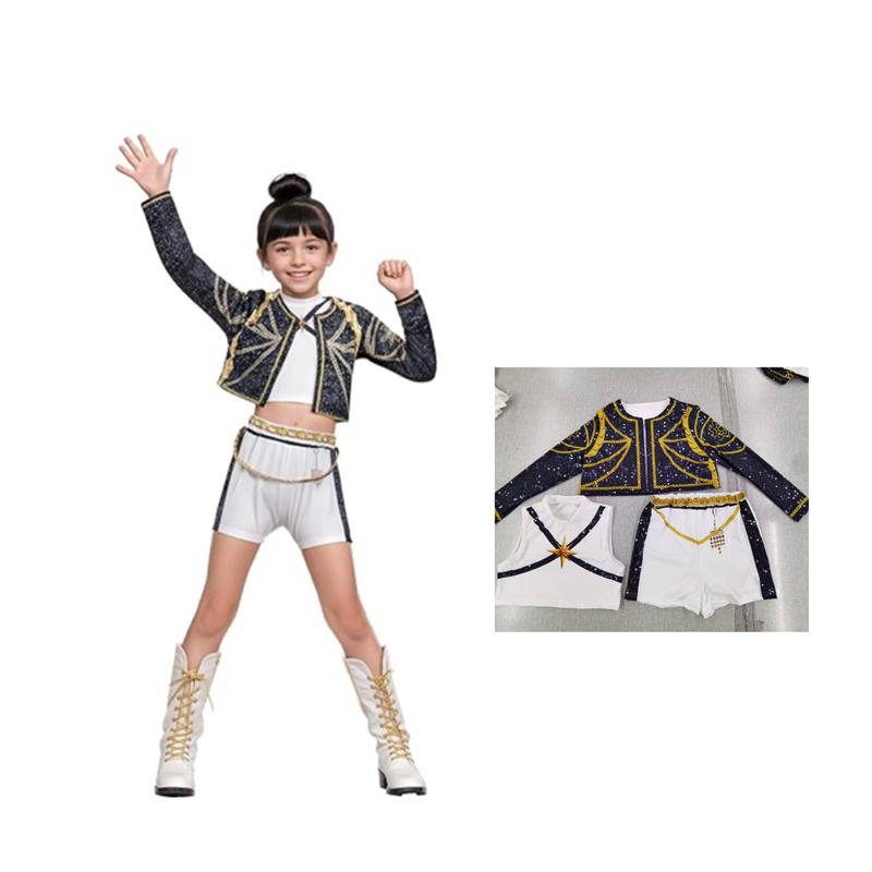 Dětský K-Pop Lovci démonů Zoey Rumi Mira Kostým Maškarní šaty Cosplay Virtuální idol Filmový Cosplay pro Dívky' Děti Halloween Karneval