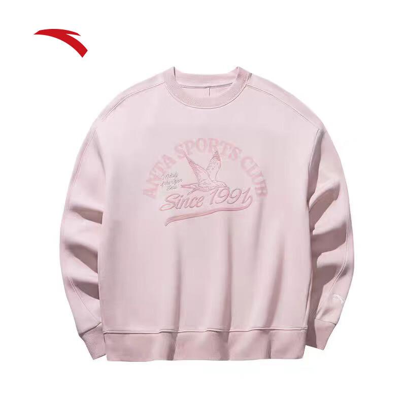 Anta Women s Printed Fleece Pullover Sweatshirt XL