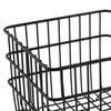 Iron Storage Basket Cosmetic Organizer Square Sturdy Snack Bin Wire for Bedroom Kitchen