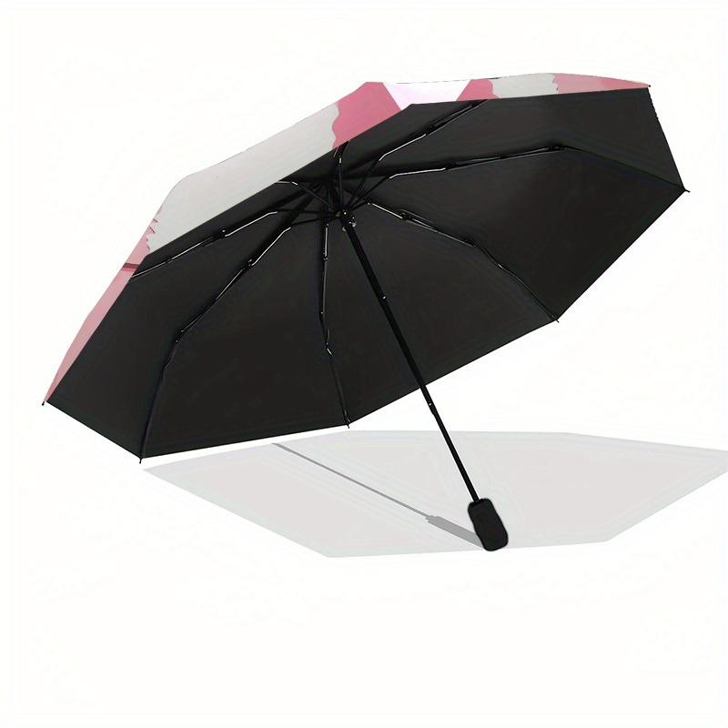 1pc Hello Kitty Pink Background Umbrella with Plastic Handle,Suitable for All Seasons Home Travel Outdoor UmbrellaSanlio699