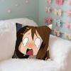 Cute Yyui Hirasawa Kawaii Case Plush Fabric Soft Pillowcase Double Sided Print Cushion Cover Household Gifts