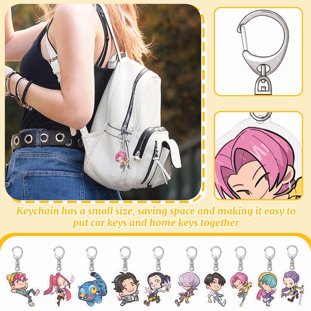 Akryl Nøkkelring Anheng – Søt Dekorativ Gave Til Studentryggsekker