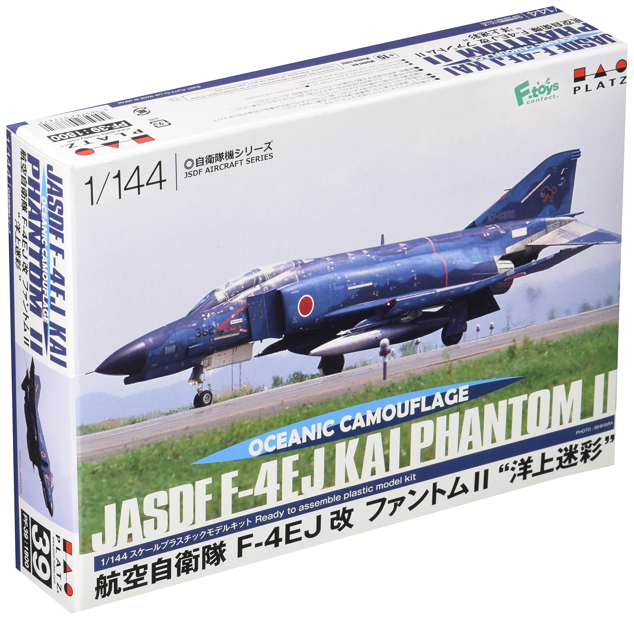 

PLATZ JASDF Kai Phantom II Ocean Camouflage Plastic Model 1/144 F-4EJ PF-39 синий