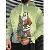 Herren 3D Weihnachtsmann Aufdruck Kapuzenpullover Hoodie Pullover Weihnachten Damen Freizeit Winterkleidung Kostümpartys