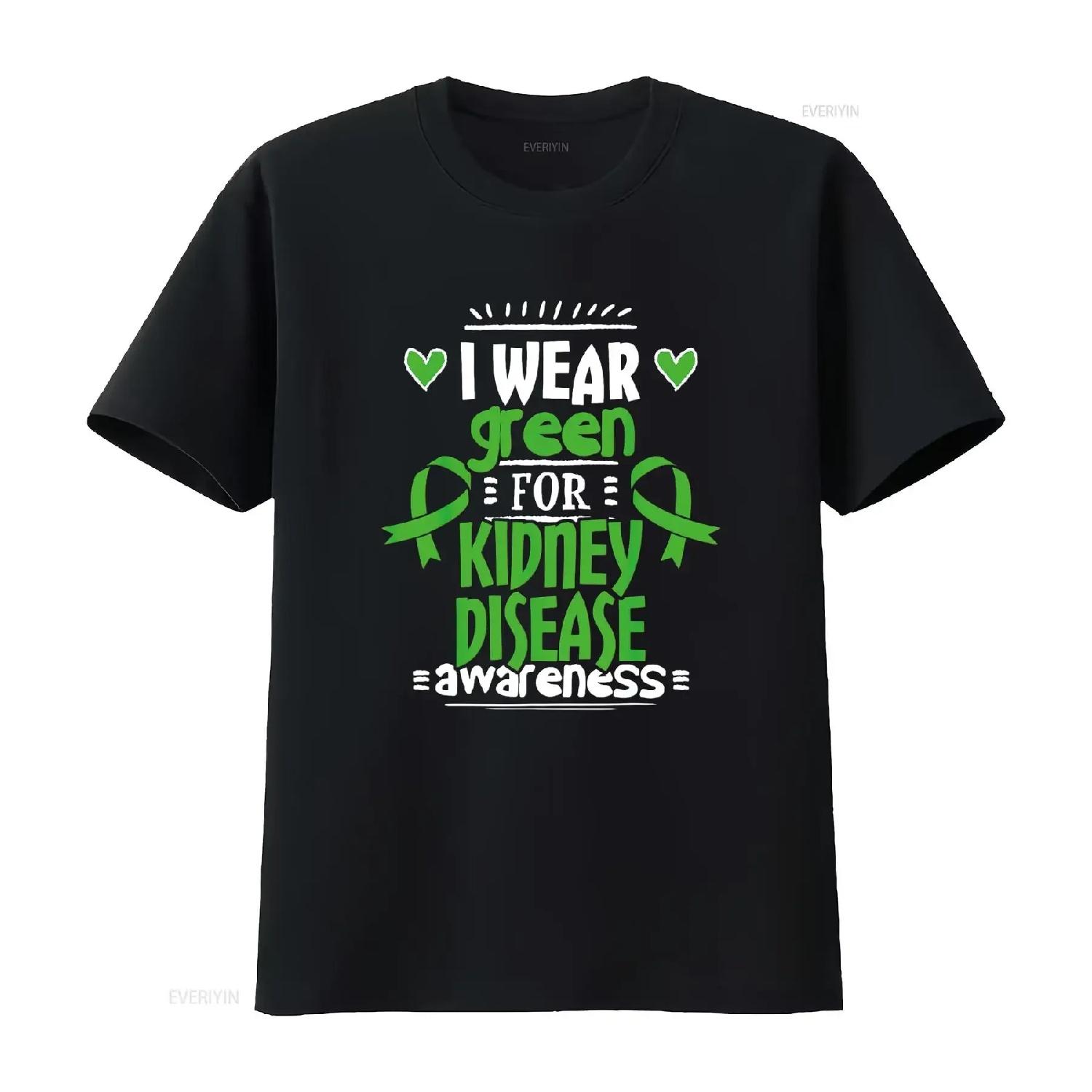 Womens CKD Awareness T Shirt Chronic Kidney Disease Black vintage Washed Versatile Top For Everyday Wear homme designer clothes XXXXL