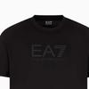 Emporio Armani EA7 Short Sleeve Crew Neck Solid Color Simple T-Shirt Regular Fit Men Tops Black 7M000224-AF10375-UC001