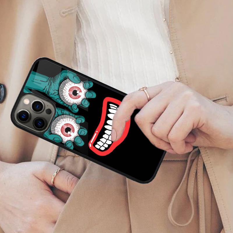 Halloween Scary Eyeball Magnetic Phone Case For APPLE iPhone 17 Air 16 14 13 12 Pro Max 15 Plus Charge With MagSafe Cover