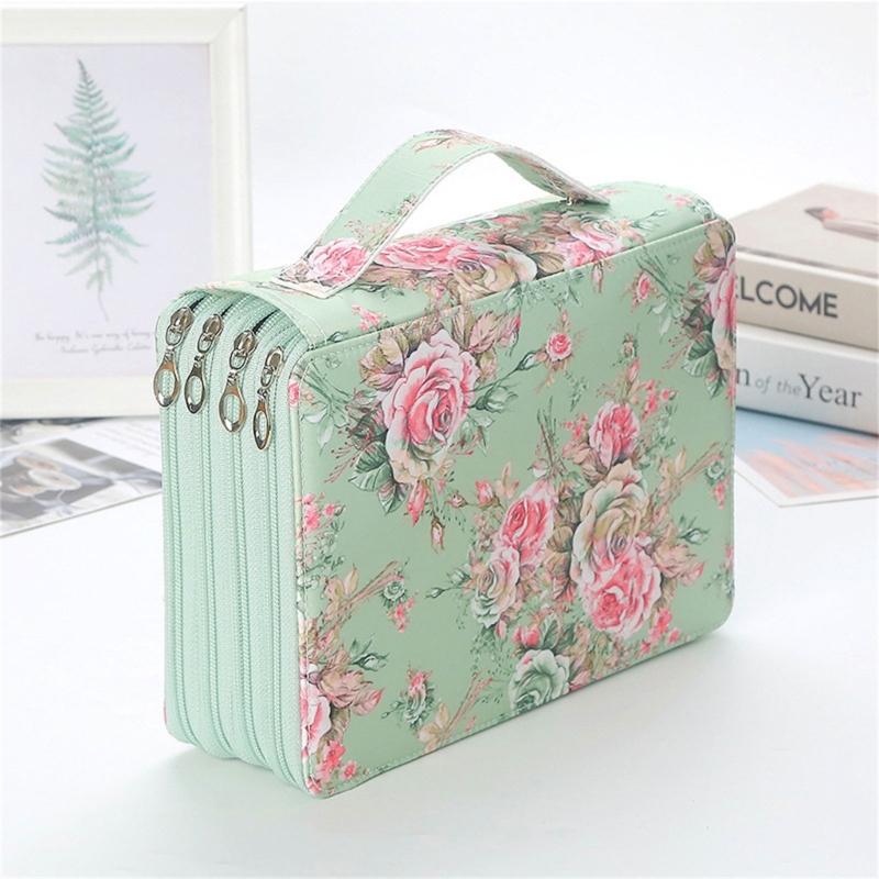High Capacity Pencil Bag 200 Slots Zippers Closure Pencil Case for Artist Student, Large Capacity Pencil Holders Pouches