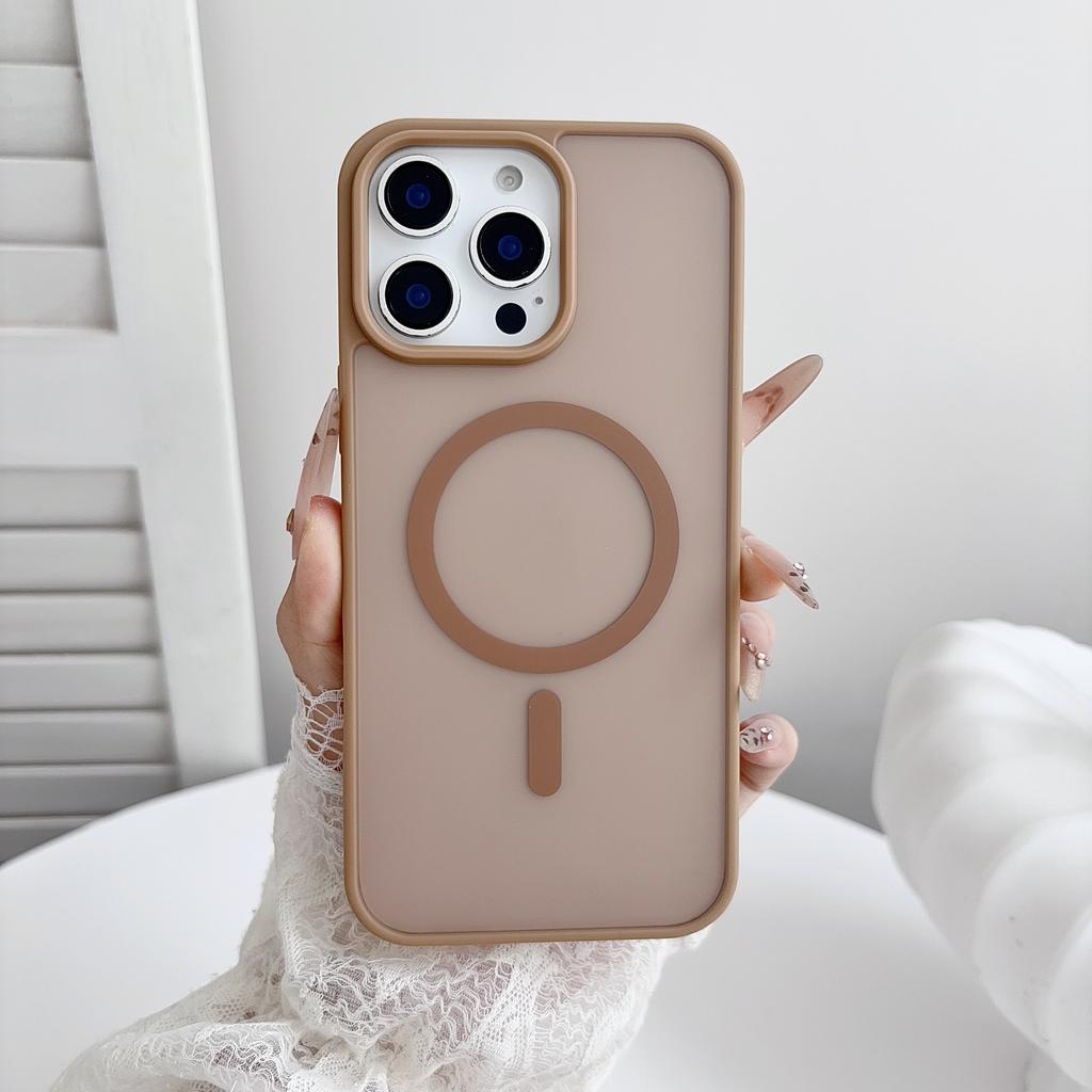 Fashion Matte Translucent Shockproof Phone Case for IPhone 18 17 Air 13 12 11 Pro Max 16 15 14 Plus for Magsafe Protection Cover