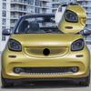For Smart Fortwo 453 2014-2024 Smoke Black High-Gloss Pre-Cut Headlight Protection Film TPU PPF Anti-Scratch Car Vinyl Wrap Kit