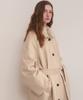 ADAUL Handmade Loose Fit Long Coat - Beige