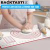 BACKTASTIX Backmatte Teigunterlage Teigmatte Fiberglas Rollmatte Ausrollmatte