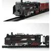 Electric Freight Train Set with Light Up Tracks Classic Railway Model Toy Kids Birthday Gift Interactive STEM Educational Toy
