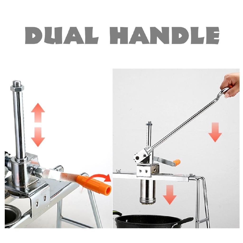 4 Pressing Molds Stainless Steel Noodle Maker Noodle Making Machine Dough Pasta Maker Hand Press Spaghetti Kitchen Appliances 56 x 17 x 58 cm