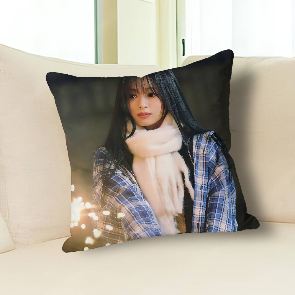 Cute Singer A-Ahyeon Pillow Cases for Bedroom Living Room Sofa Home Decor Polyester Cushion Cover with Zipper
