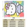 kawaii Hello Kitty Blanket Cute Cartoon Flannel Throw Blankets Home Couch Portable Lightweight Bedspreads