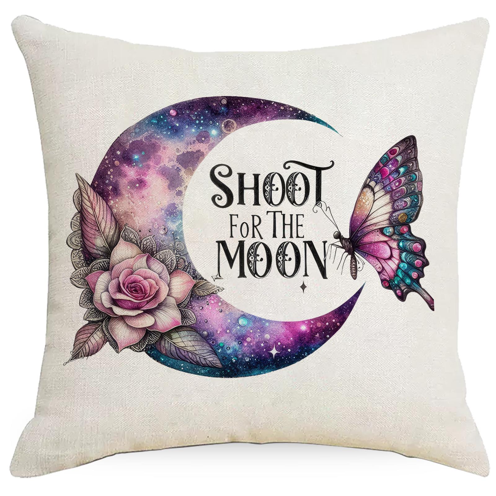 Fantasy And Mysterious Moon Printed Sofa Pillow Living Room Decorative Seat Cushion Pillow Premium Durable Quality 45 * 45Cm