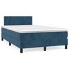 3141177 vidaXL Divan Bed and Mattress Dark Blue 120x200cm Velvet
